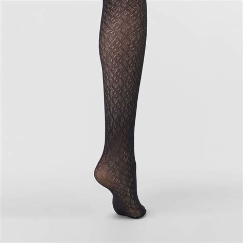 monogram motif tights burberry|Burberry socks and tights.